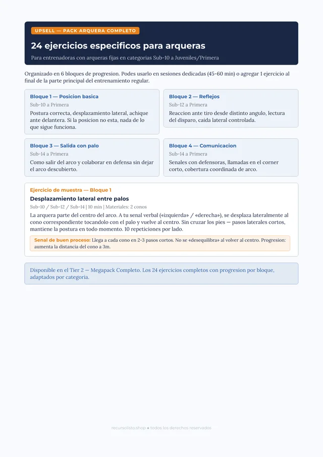 Upsell: Pack Arquera